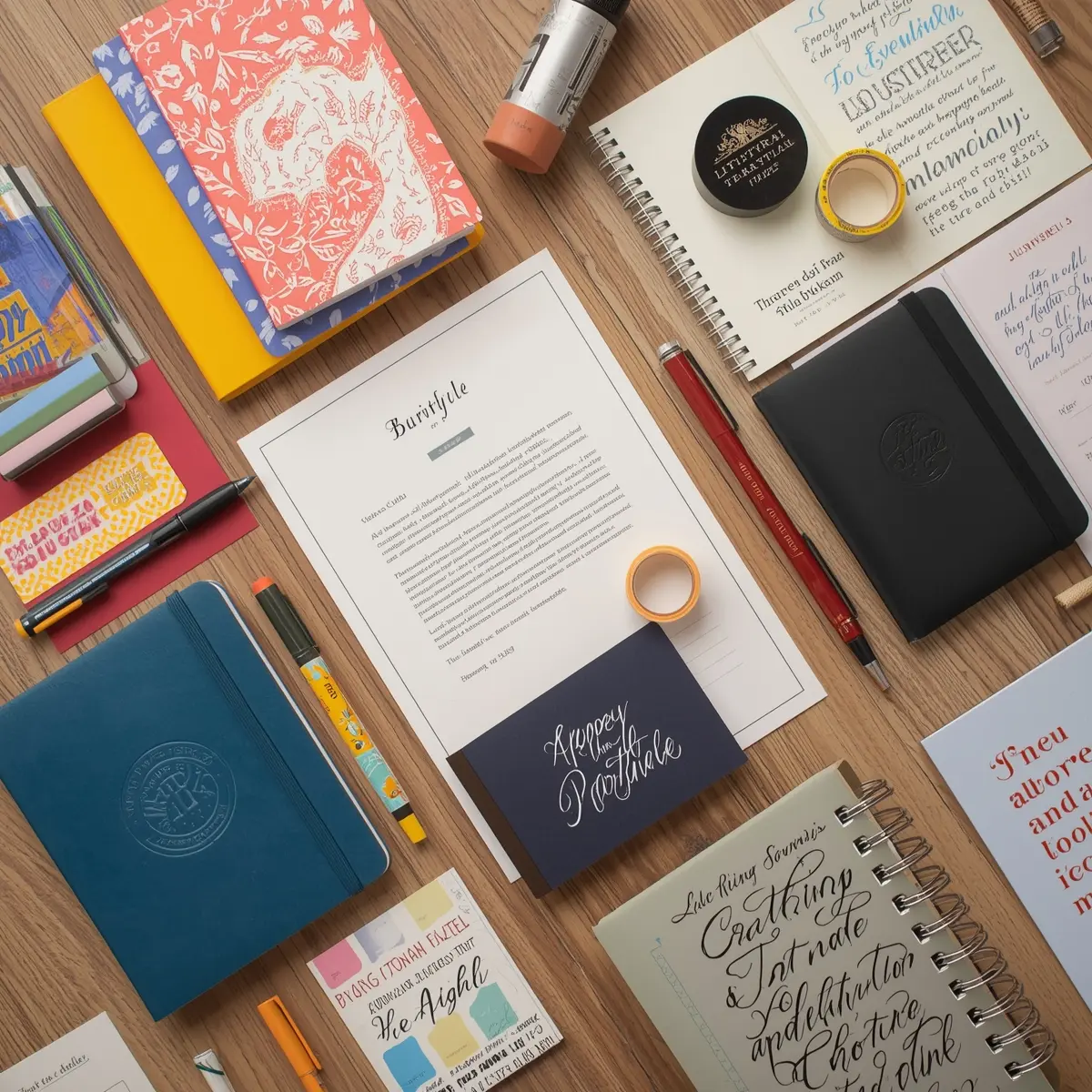 Diverse stationery applications from professional to personal use